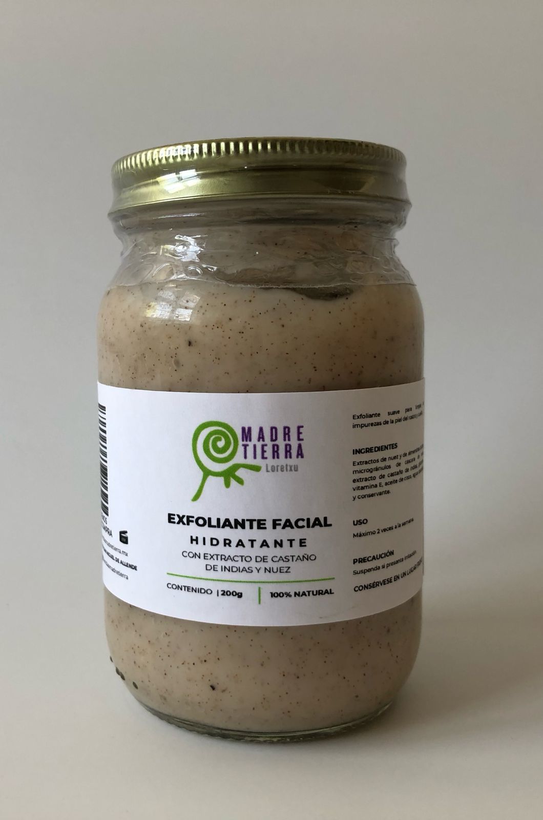 Exfoliante Facial de Nuez (200 g)