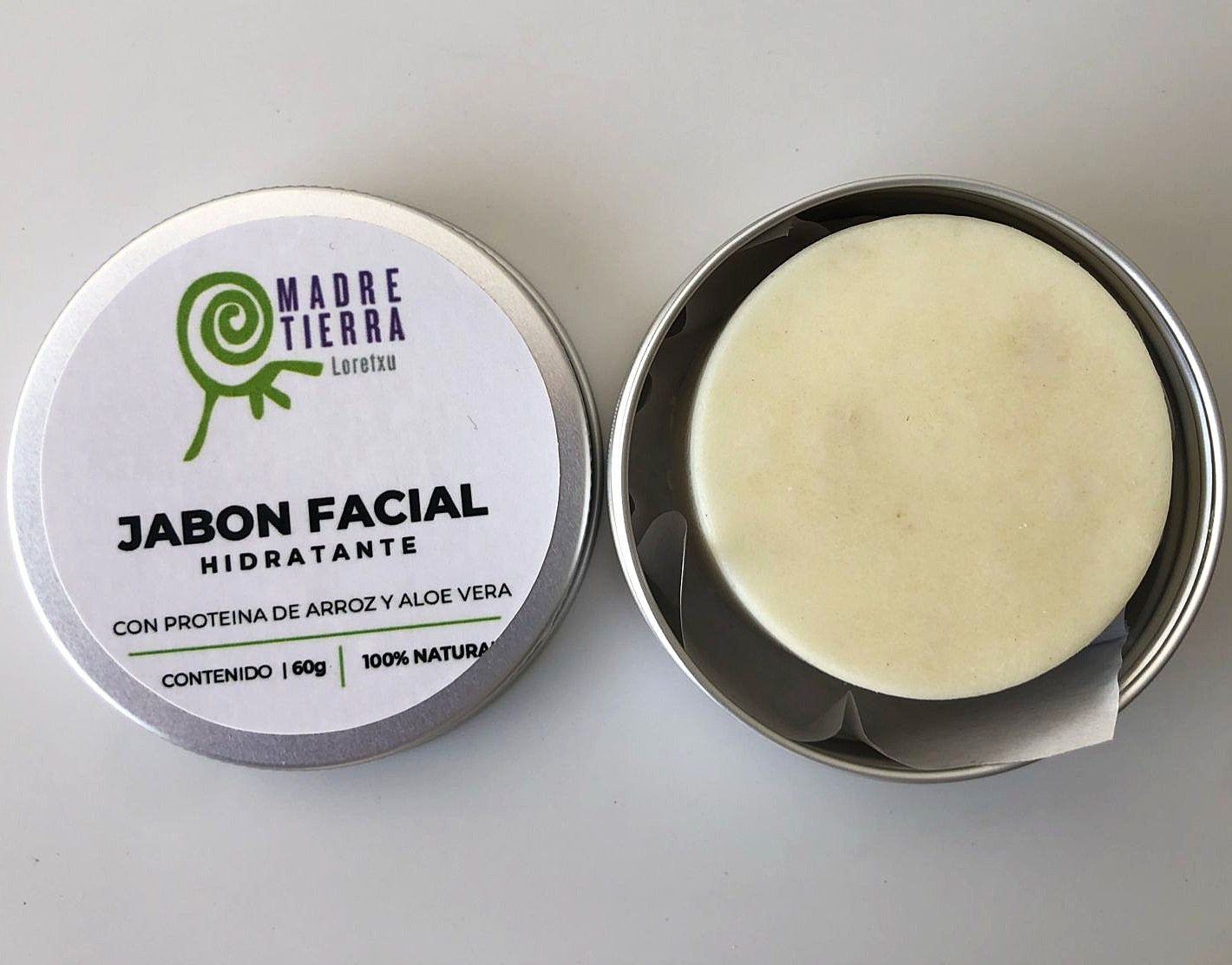 Jabón facial de Arroz y Aloe Vera 60 g