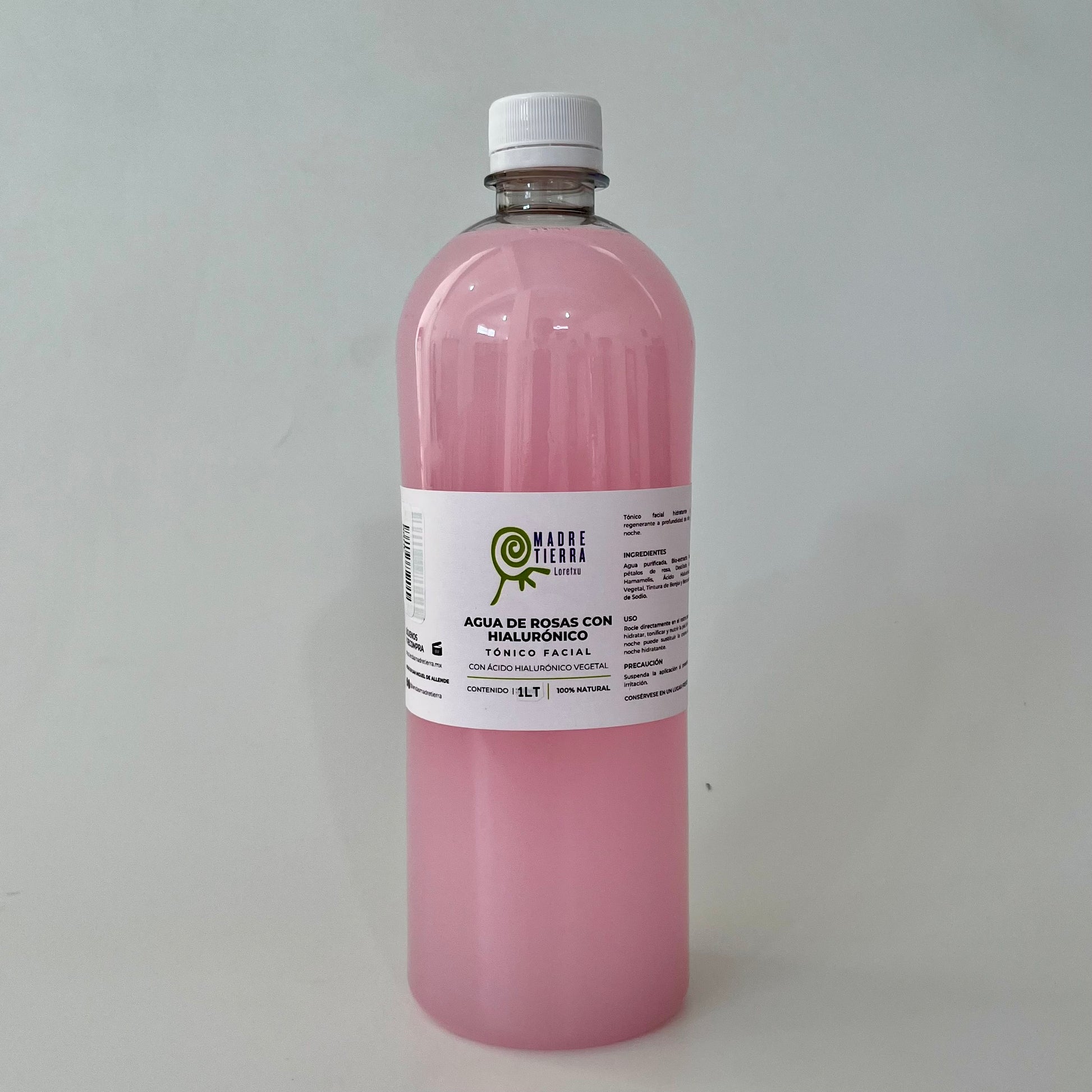 Agua de Rosas con acido hialuronico 1 litro
