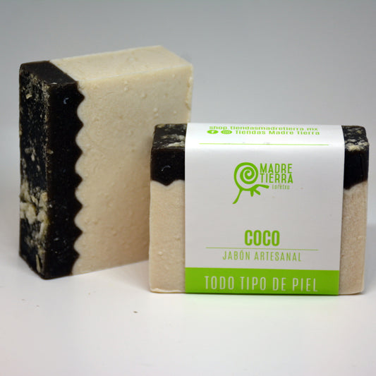 Jabón natural en barra de Coco (110 g aprox)