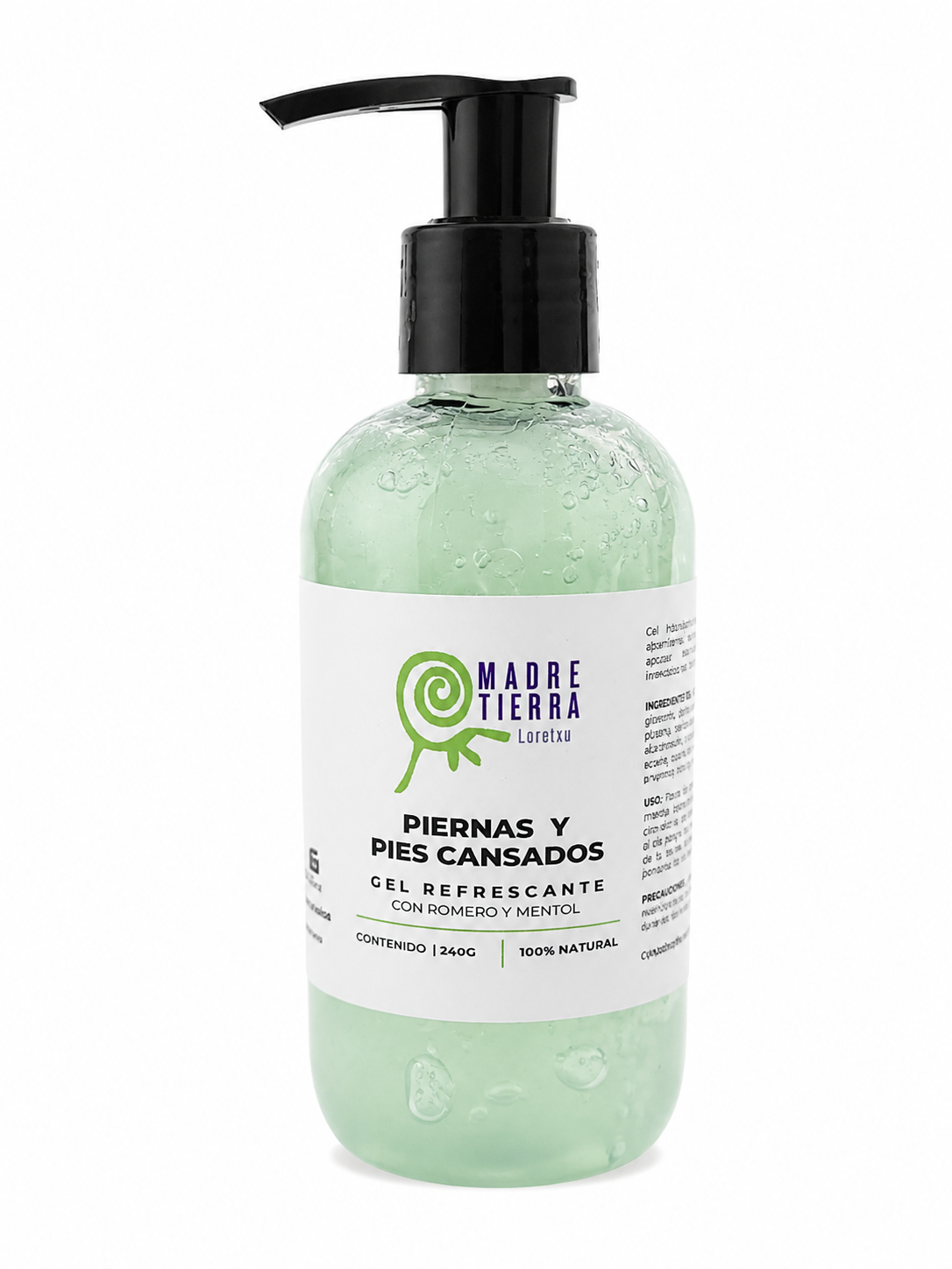 Gel Refrescante para Piernas y Pies Cansados (240 g)