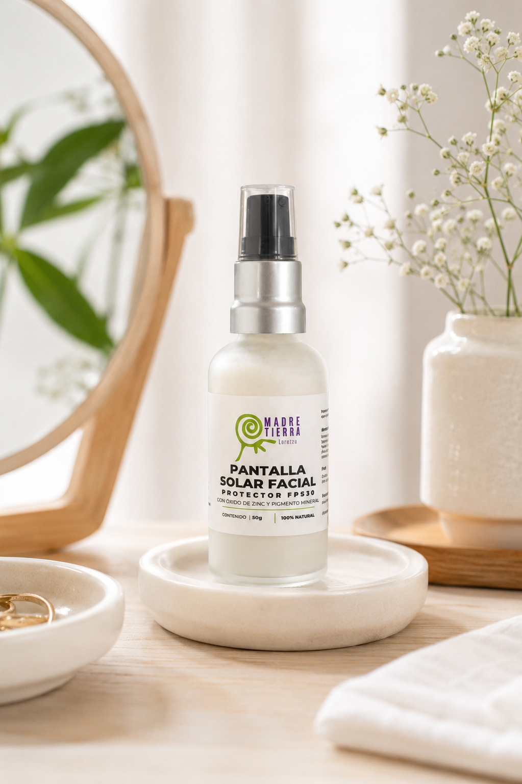 Pantalla solar facial sin color 50 g