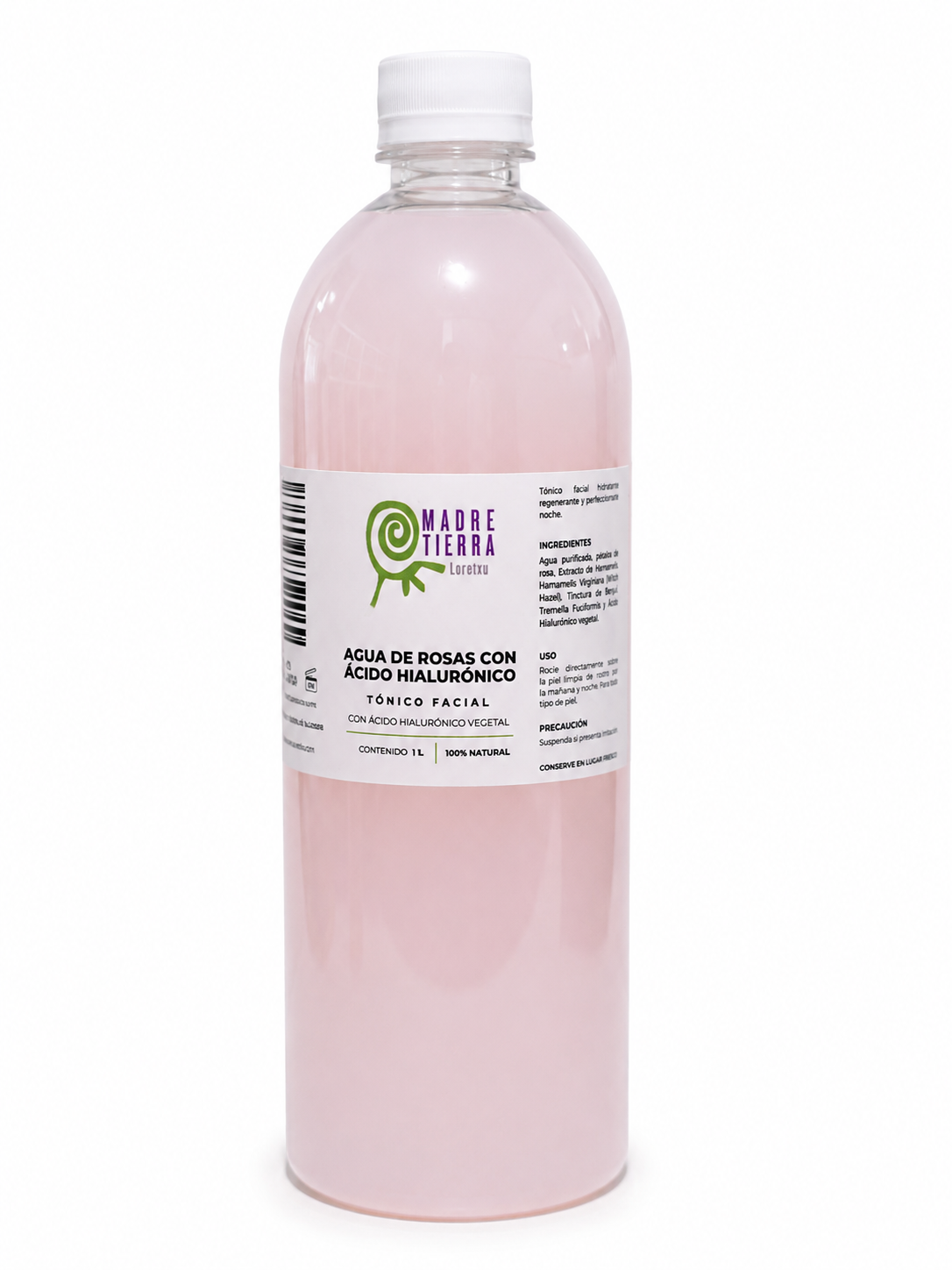 Agua de Rosas con acido hialuronico 1 L