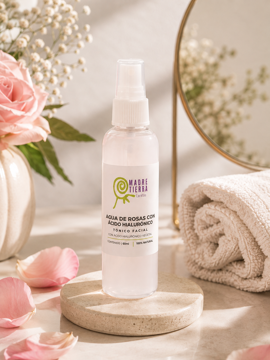 Agua de Rosas con Ácido Hialurónico 60 ml