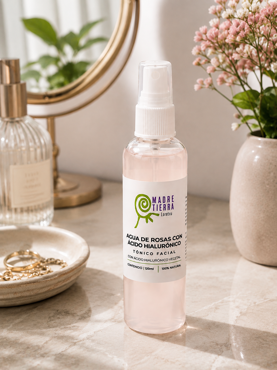 Agua de Rosas con Ácido Hialurónico 120 ml