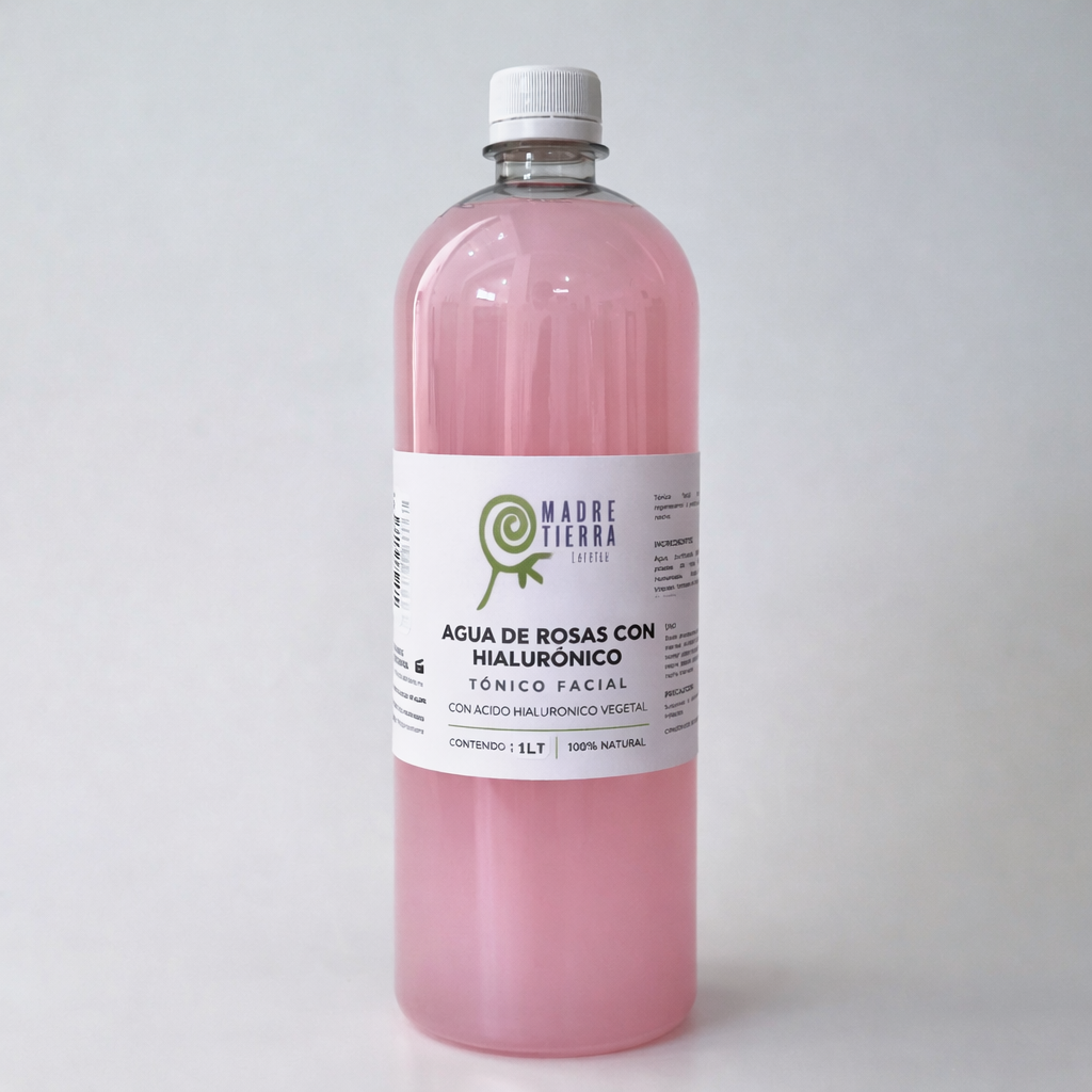 Agua de Rosas con Ácido Hialurónico (60 ml , 120 ml , 250 ml y 1 litro) Tónico Facial