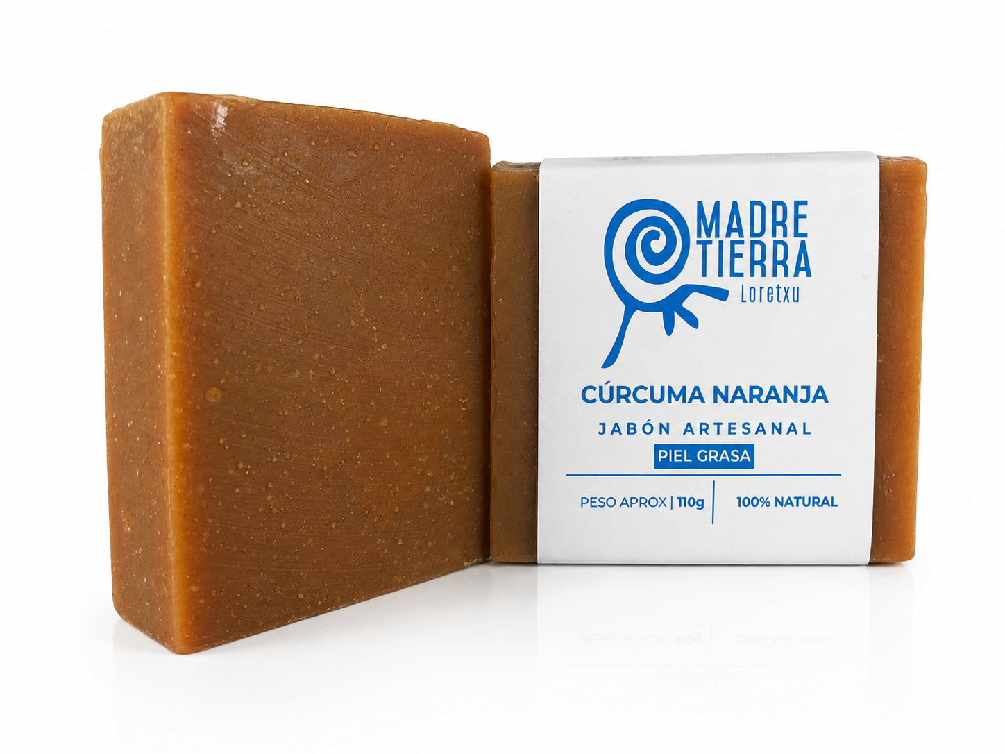 Jabón Cúrcuma Naranja (110 g aprox)