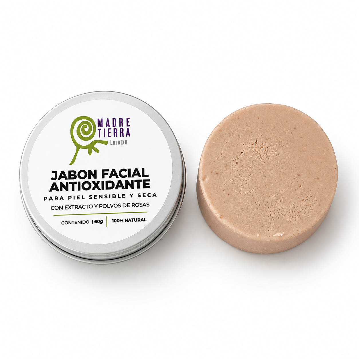 Jabón facial de Rosas 60 g