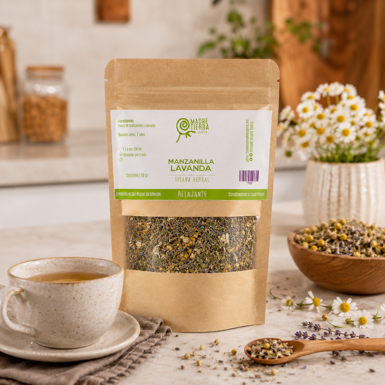 Tisana Herbal Manzanilla Lavanda