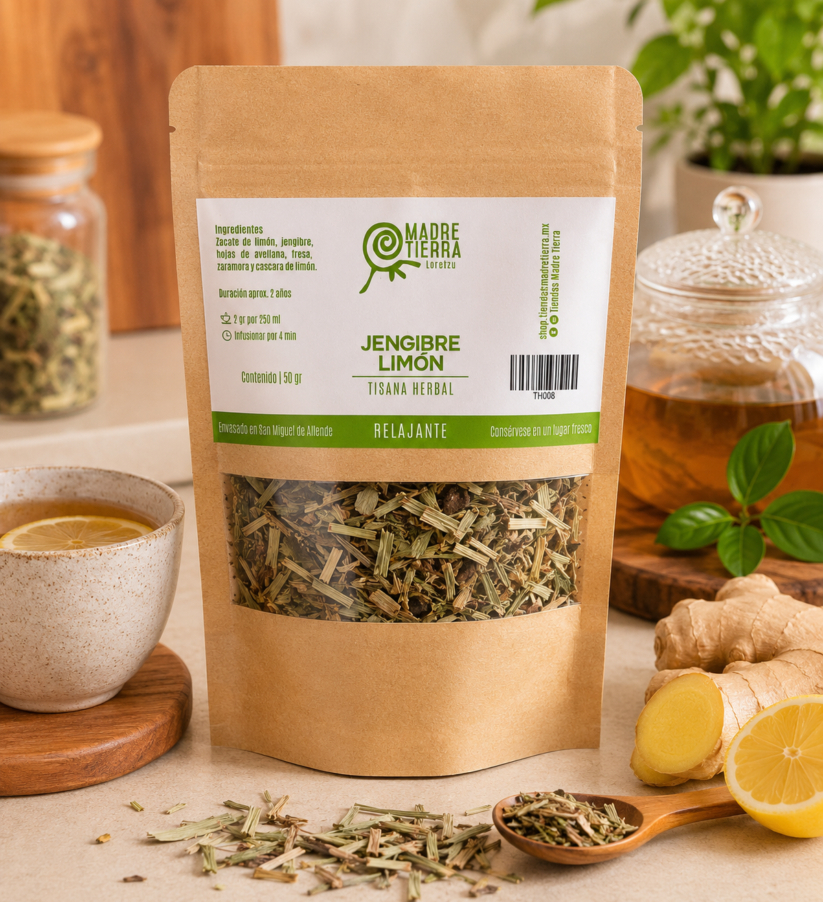 Tisana Herbal Jengibre Limón (50 g)