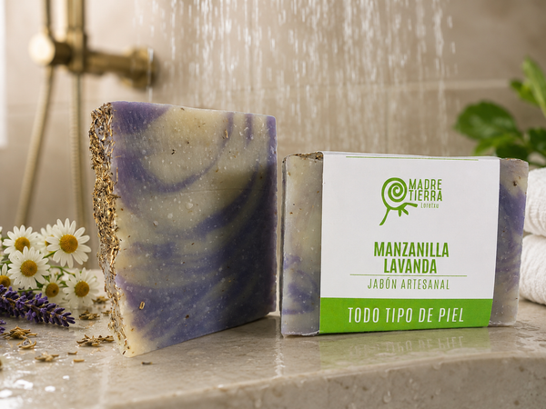 Jabón en Barra Manzanilla Lavanda (110 g aprox)
