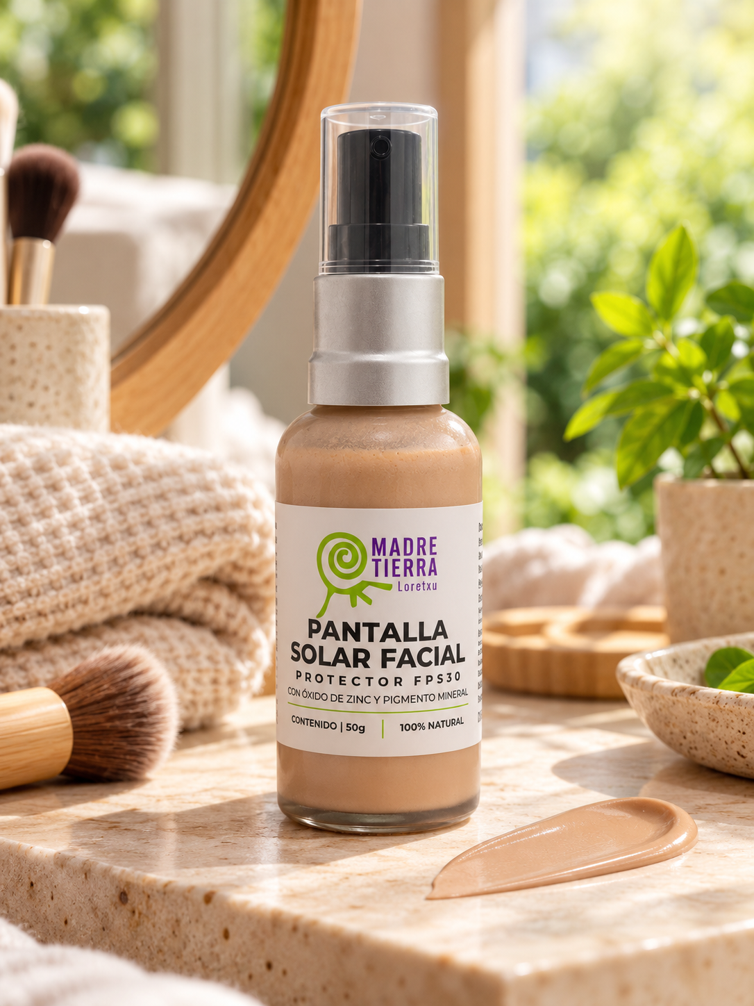 Pantalla solar facial con color (FPS 35) 50 ml