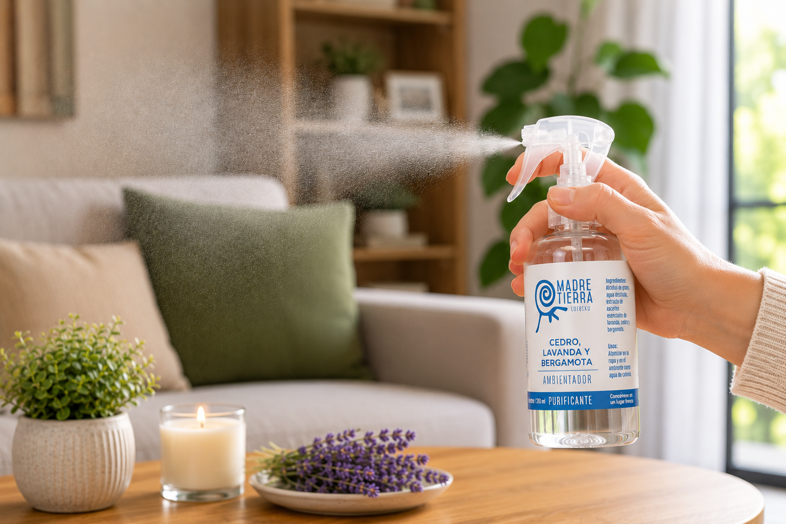 Ambientador de Cedro, Lavanda y Bergamota 250 ml