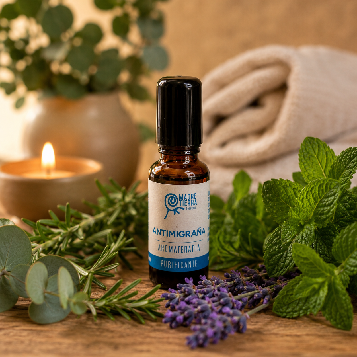 Aromaterapia Antimigraña en roll on (30 ml)