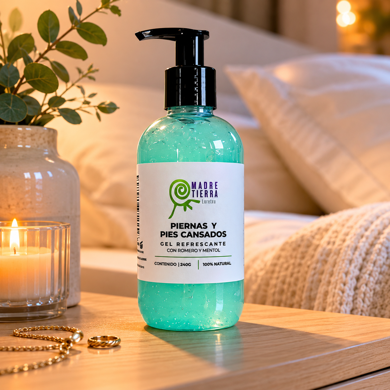 Gel Refrescante para Piernas y Pies Cansados (240 g)