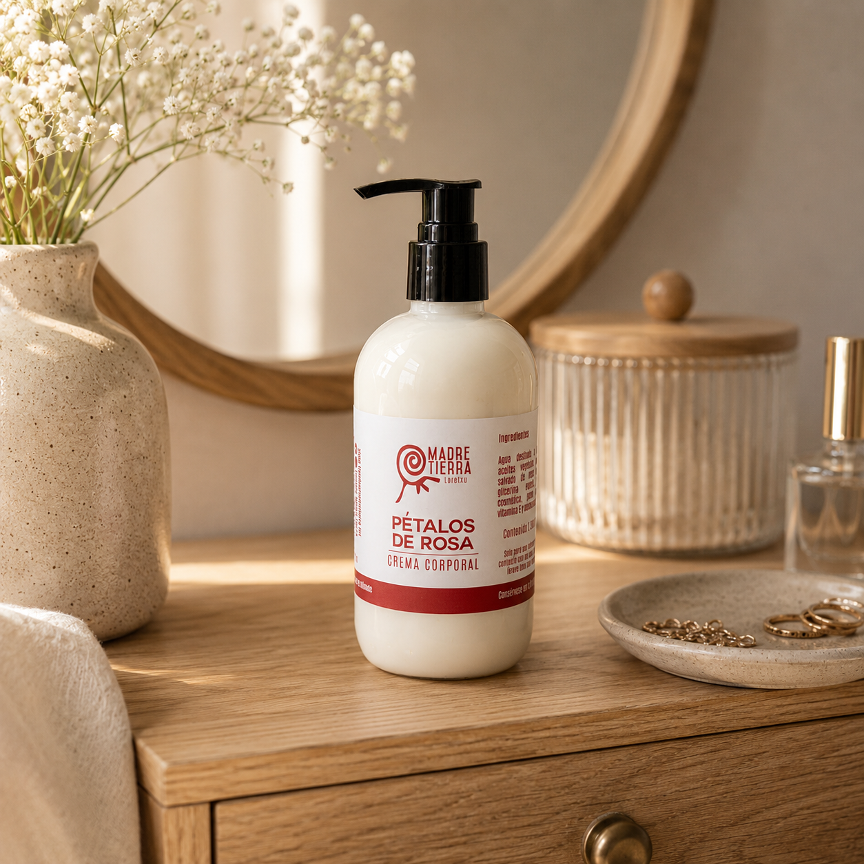 Crema corporal Pétalos de Rosa 250 ml