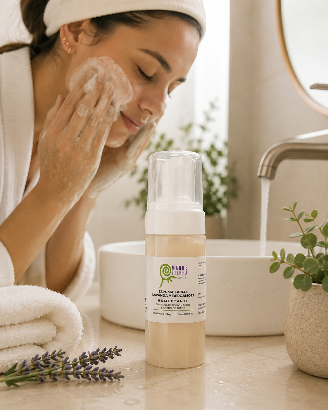 Espuma facial Lavanda y Bergamota 120 ml