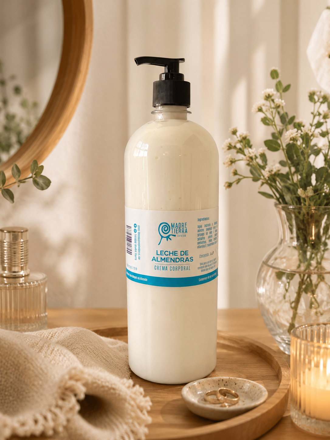Crema Corporal Leche de Almendras 1 Litro