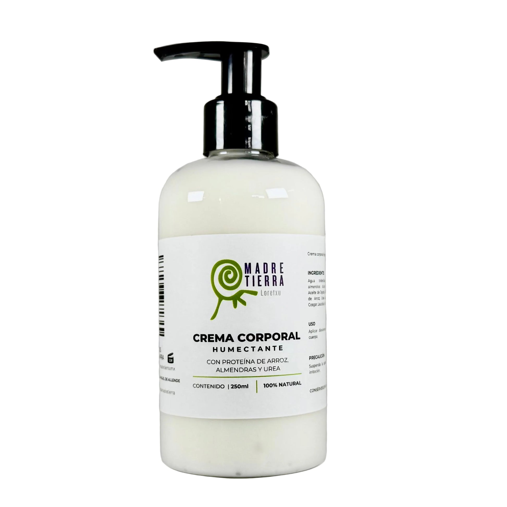 Crema Corporal Proteína de Arroz, almendras y urea 250 ml