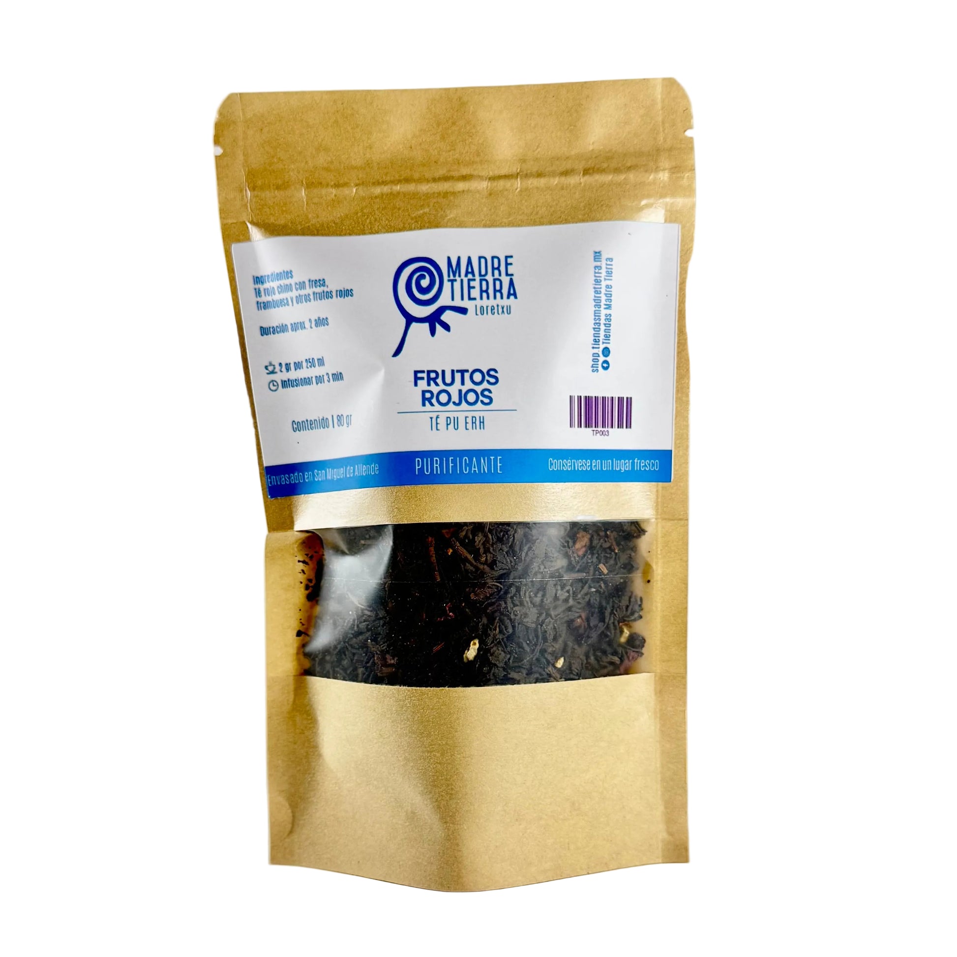 Té Pu Erh Frutos Rojos (80 g)