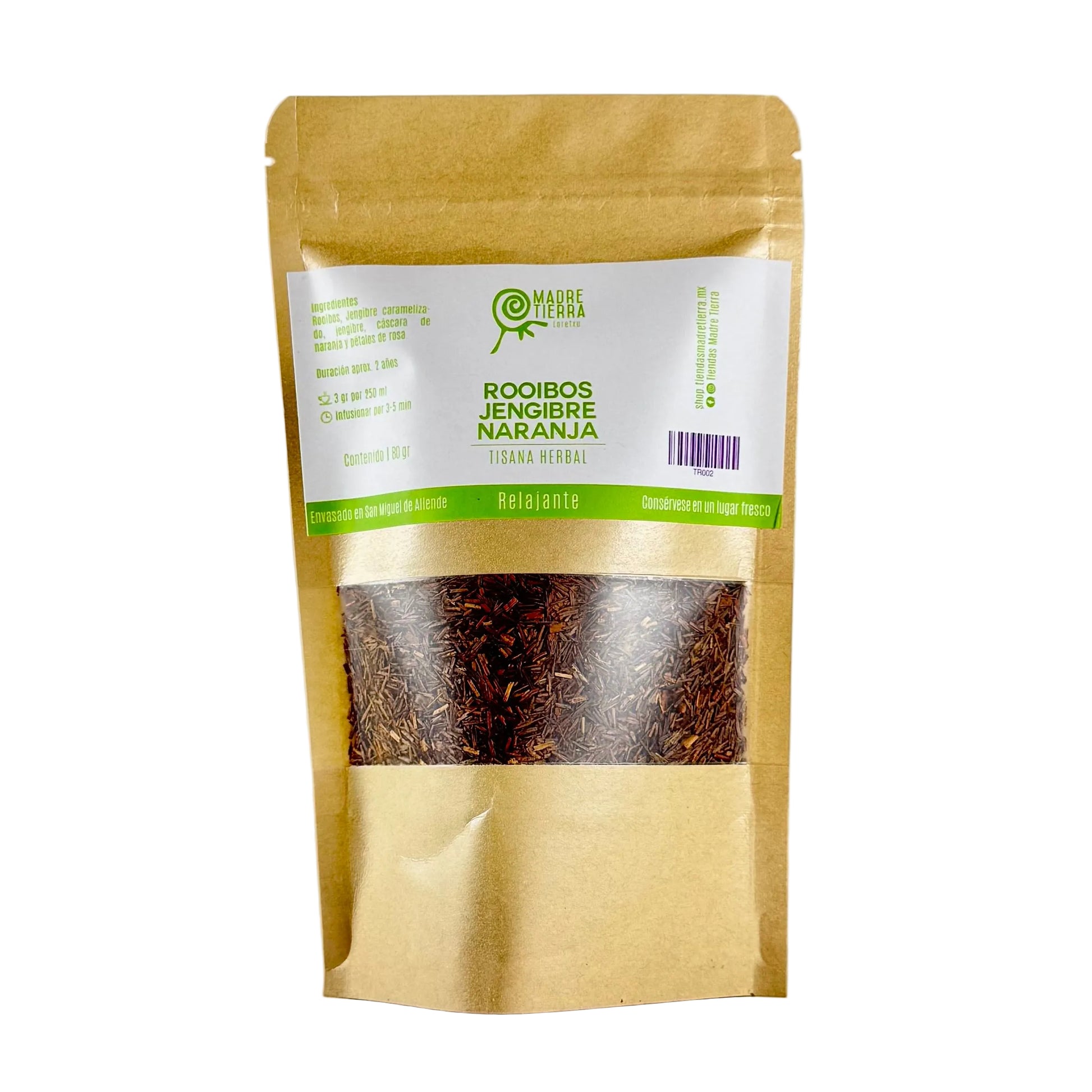 Tisana Herbal Rooibos Jengibre Naranja