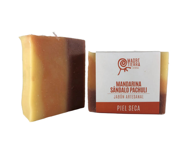 Jabón en Barra Mandarina Sándalo Pachuli (110 g aprox)