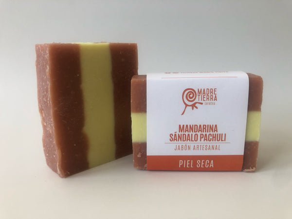 Jabón en Barra Mandarina Sándalo Pachuli (110 g aprox)
