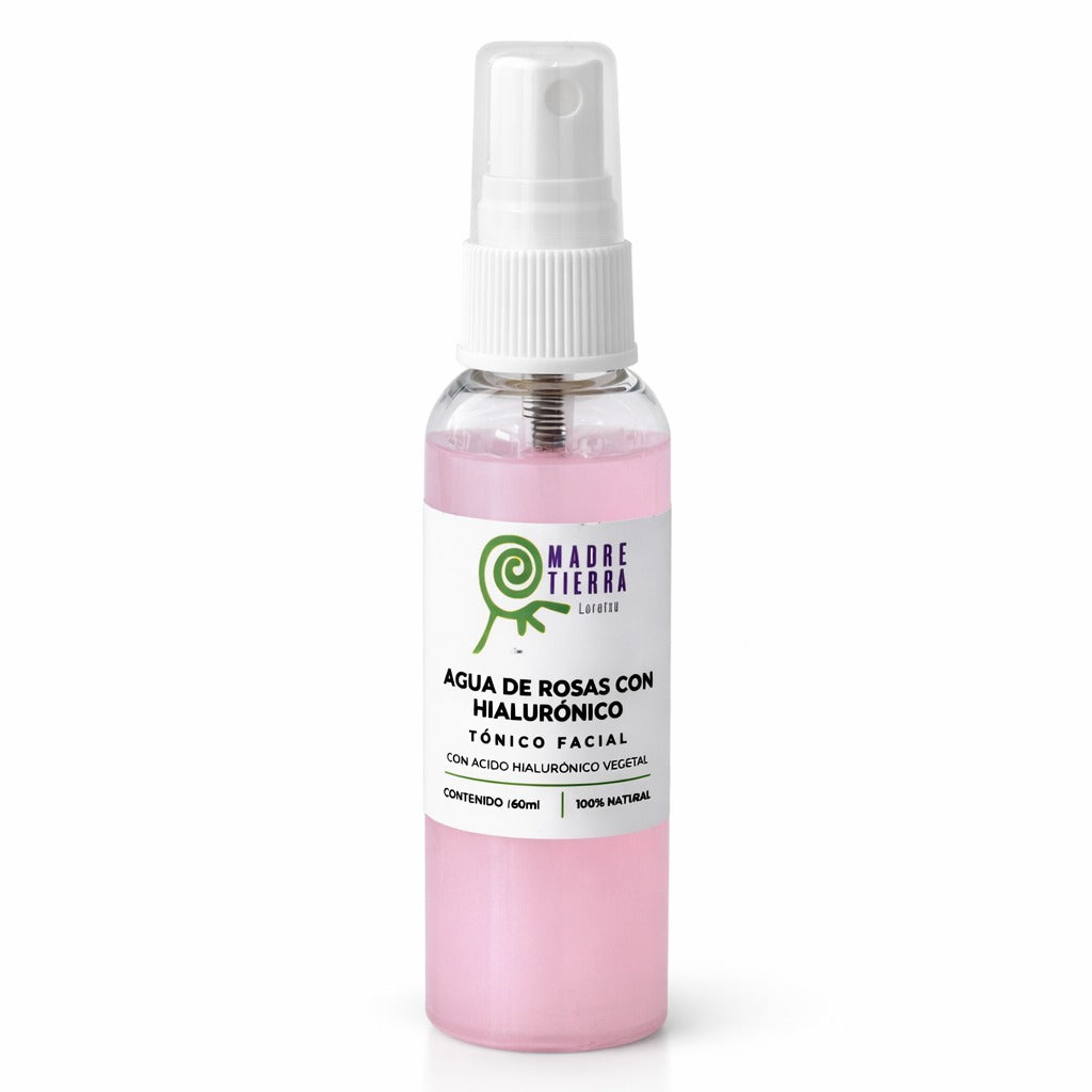 Agua de Rosas con Ácido Hialurónico (60 ml , 120 ml , 250 ml y 1 litro) Tónico Facial