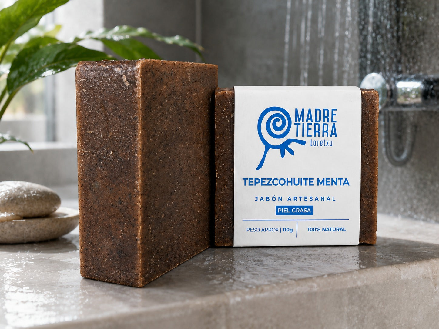 Jabón Tepezcohuite Menta (110 g aprox)