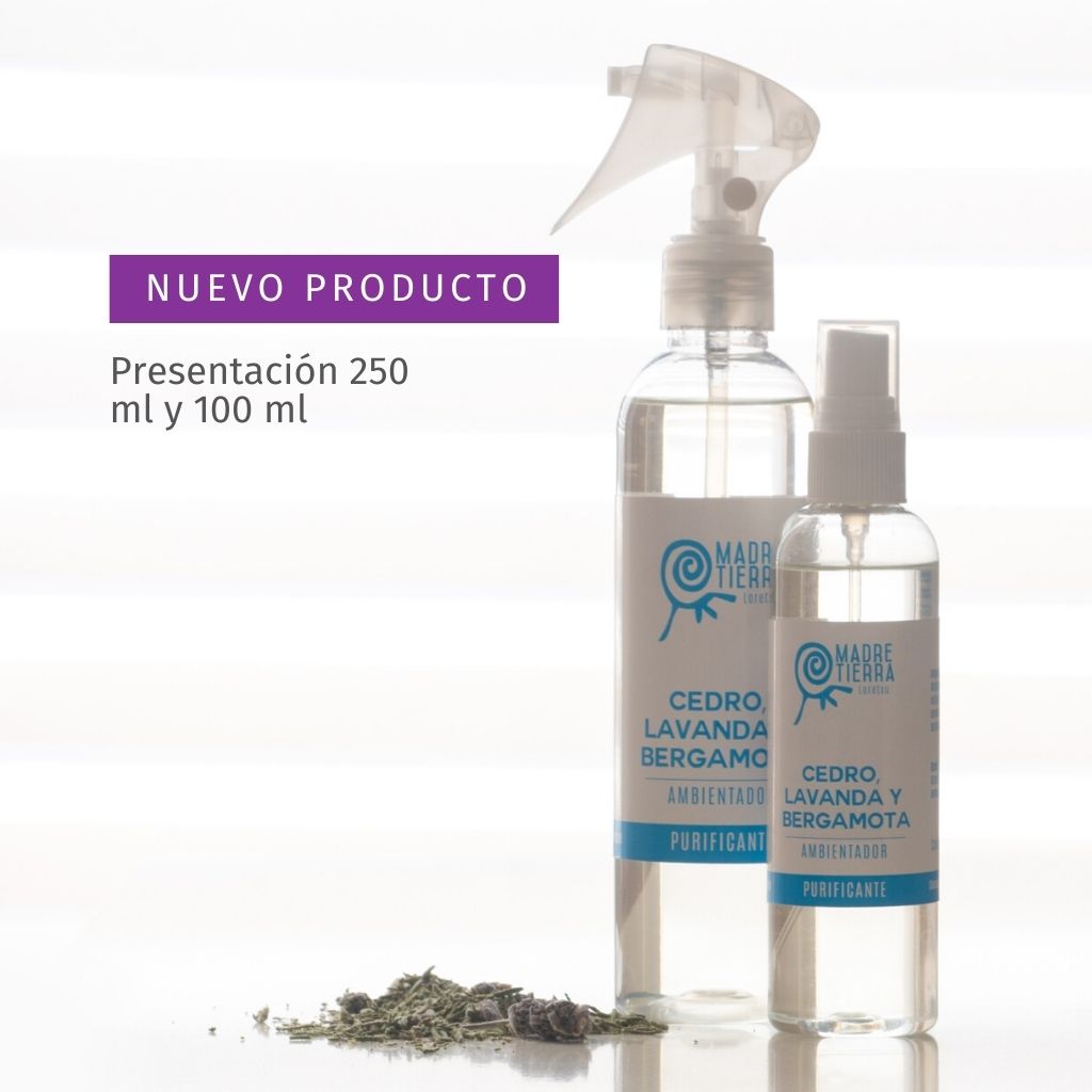 Ambientador Cedro, Lavanda y Bergamota 100 ml