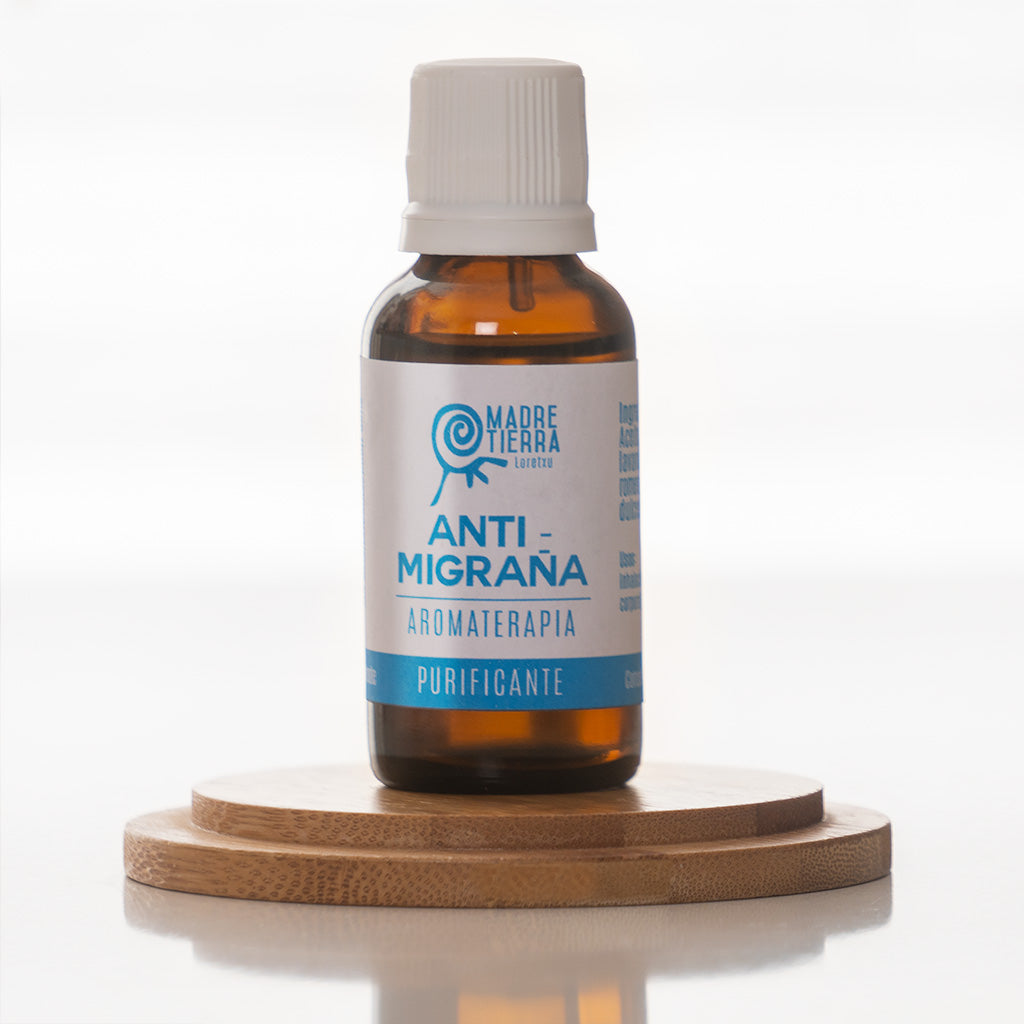 Aromaterapia Base Aceite Antimigraña (30 ml)