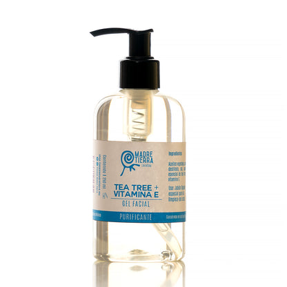 Gel facial Tea Tree con Vitamina E (250 ml)