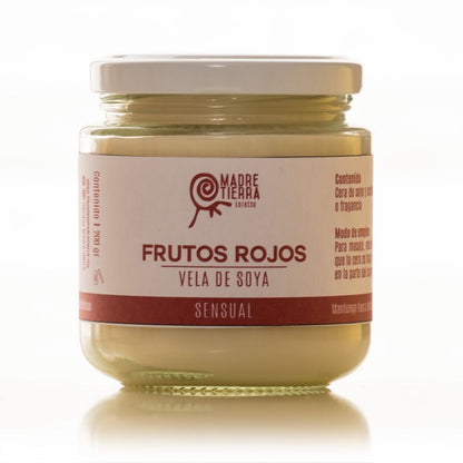 Velas de Soya de Frutos Rojos (200 g)