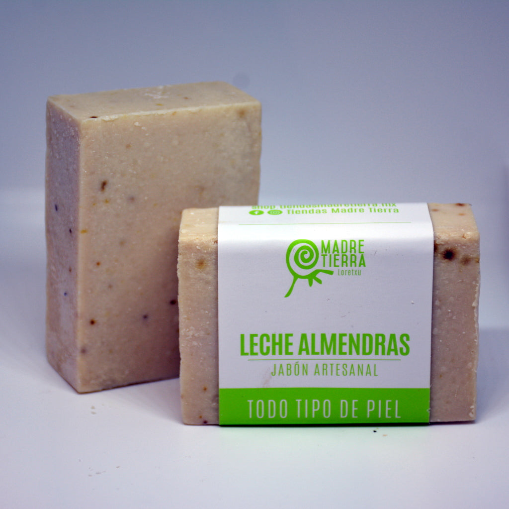 Jabón en Barra de Leche de Almendras (110 g aprox)